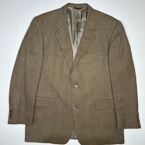 Hart Shaffner & Marx Nordstrom Herringbone Wool Blazer Sport Coat 42R